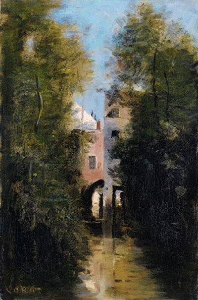 The Windmill on the Thérain River in Beauvais by Jean Baptiste Camille Corot